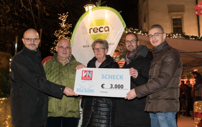 Ma hilft Gala 2019 - Sponsoren Scheckübergabe